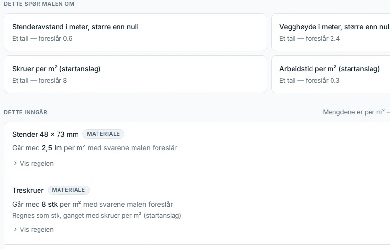 Ekte veggmal: spørsmål, mengder og materialer.